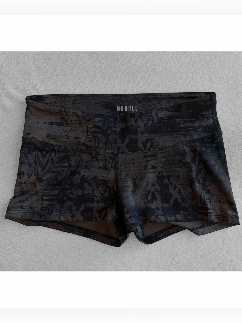 NOBULL Black Subtle-Print Women's Bike Shorts